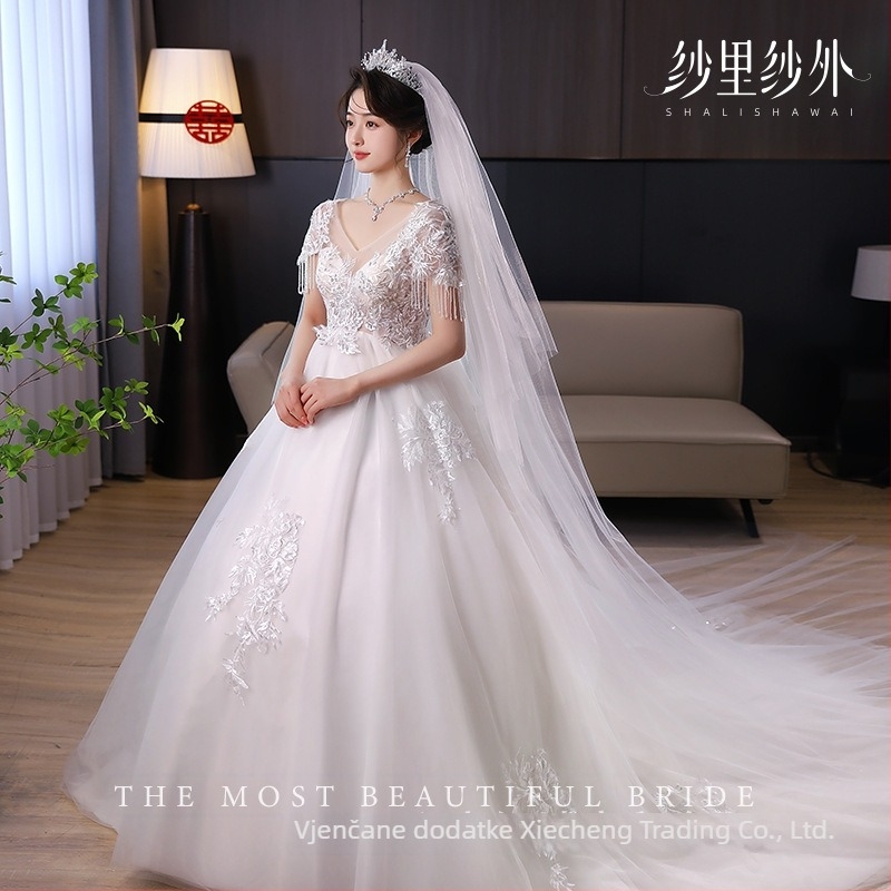 Dvostruki svadbeni veo s mrežastim uzorkom, jednostavan ženski dodatak