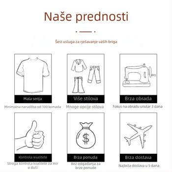 Obrada vanjske odjeće — turnkey OEM, probno ispitivanje 3 dana, kapacitet 3000 komada/dan, vuneni pleteni materijal