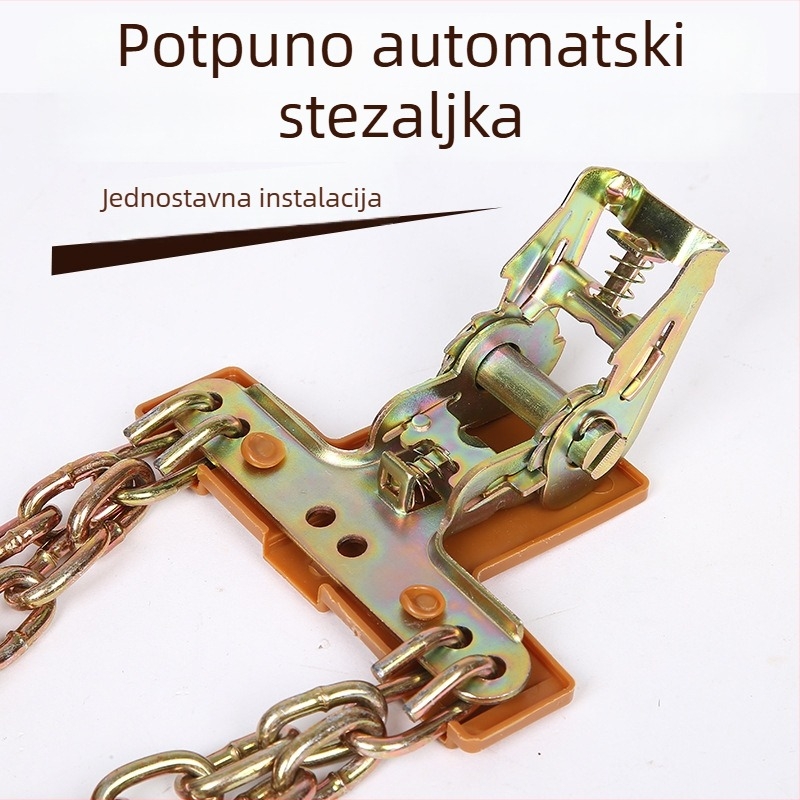 Auto lanac za protivklizanje – čelik, kompatibilan sa sedanom, off-road i SUV, opći model guma, licencirana privatna oznaka
