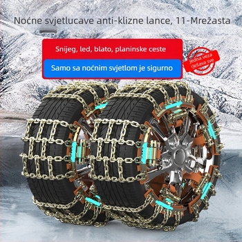 Zimske lančane za automobil, univerzalno za SUV-e i pickup vozila, debeli željezni lanac, kompatibilan s gumama 165–265, težina 8–9 kg
