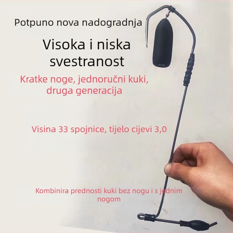 Ribolovna kuka – bez bodlja, jednostruki, zimski ribolov