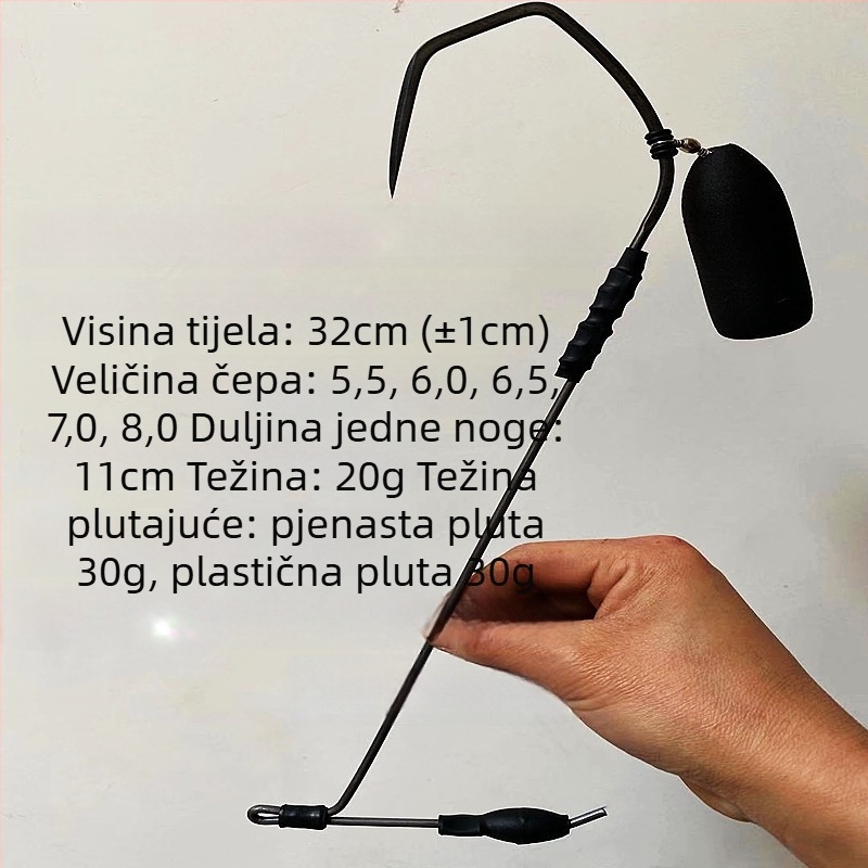 Ribolovna kuka – bez bodlja, jednostruki, zimski ribolov