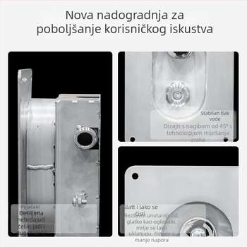 Set tuša od 304 nehrđajućeg čelika, kišni način, skriveni prekidač, model Seeing the Shower Head, CE ENC1905165GZ18