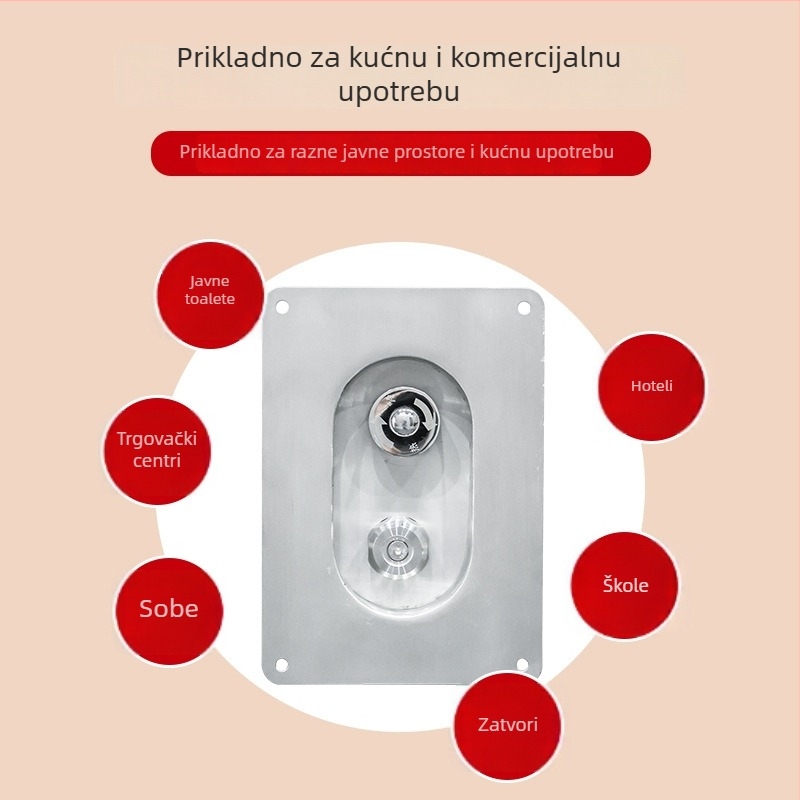 Set tuša od 304 nehrđajućeg čelika, kišni način, skriveni prekidač, model Seeing the Shower Head, CE ENC1905165GZ18