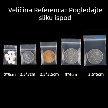 Nakit ZIP vrećica, PE materijal, 0,5 cm duljina zatvaranja, marka Hesheng, torba za pohranu nakita