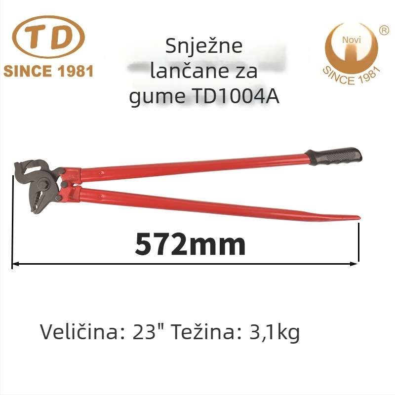 New Work Alat za popravak snježnih lanaca za gume TD1004A, krom-vanadijeva čelik, 3,1 kg
