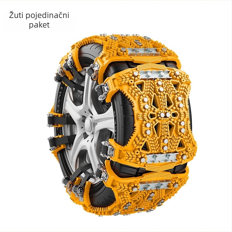 Univerzalna automobilska anti-klizna lanac s čeličnom pločom, model 9773, za gume širine 165–275 mm, masa oko 730 g