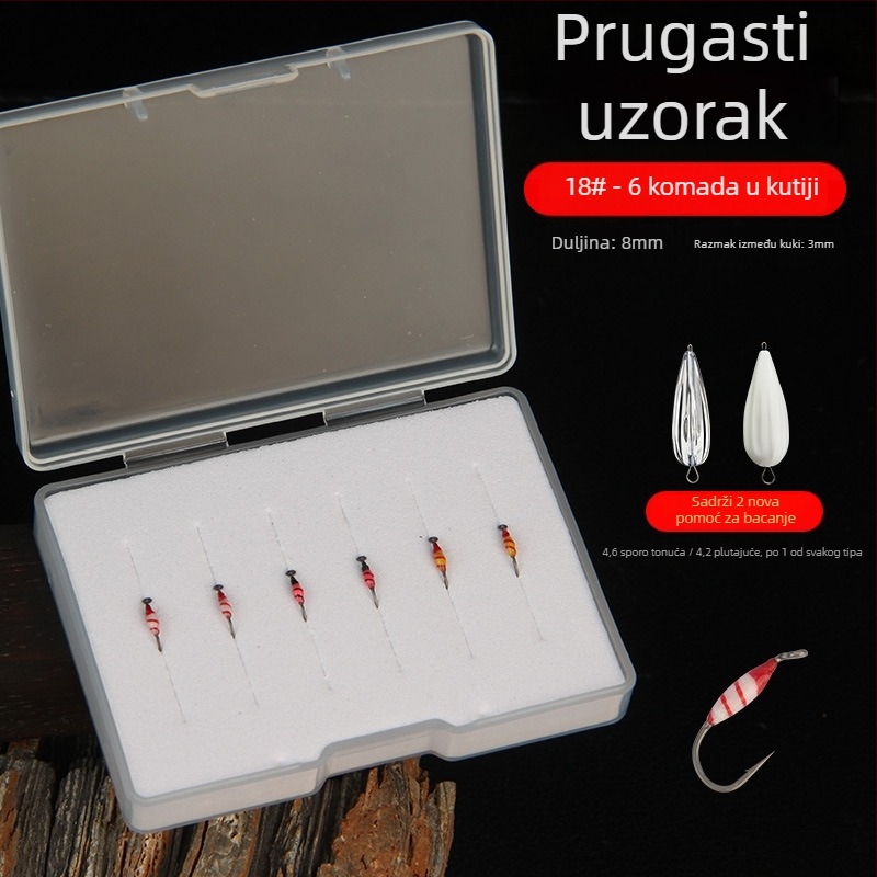 Kuka za mušice bez bodlja brenda Little qijia fly – za ribolov na rijekama, jezerima i potocima