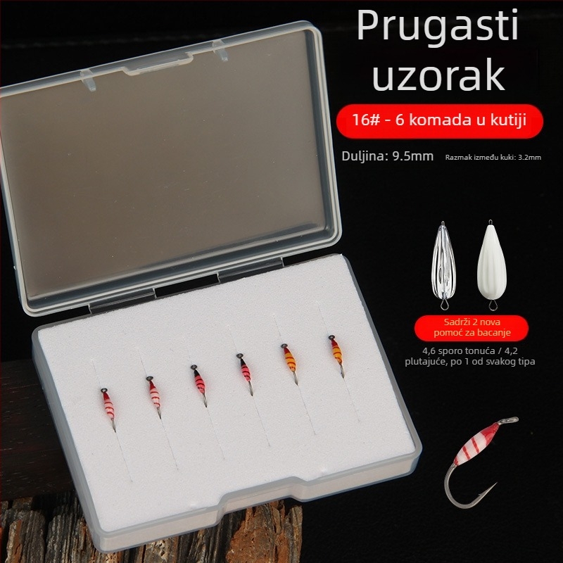 Kuka za mušice bez bodlja brenda Little qijia fly – za ribolov na rijekama, jezerima i potocima