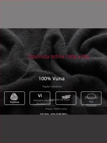 Ženski vuneni pulover, 95% vuna, dugi rukavi, pravilan kroj, srednje gustoće pletenine, Zima 2024