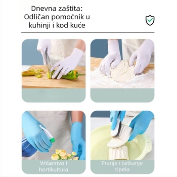 Nitril rukavice za jednokratnu upotrebu, debeli, vodootporni, 100 komada, 60 g