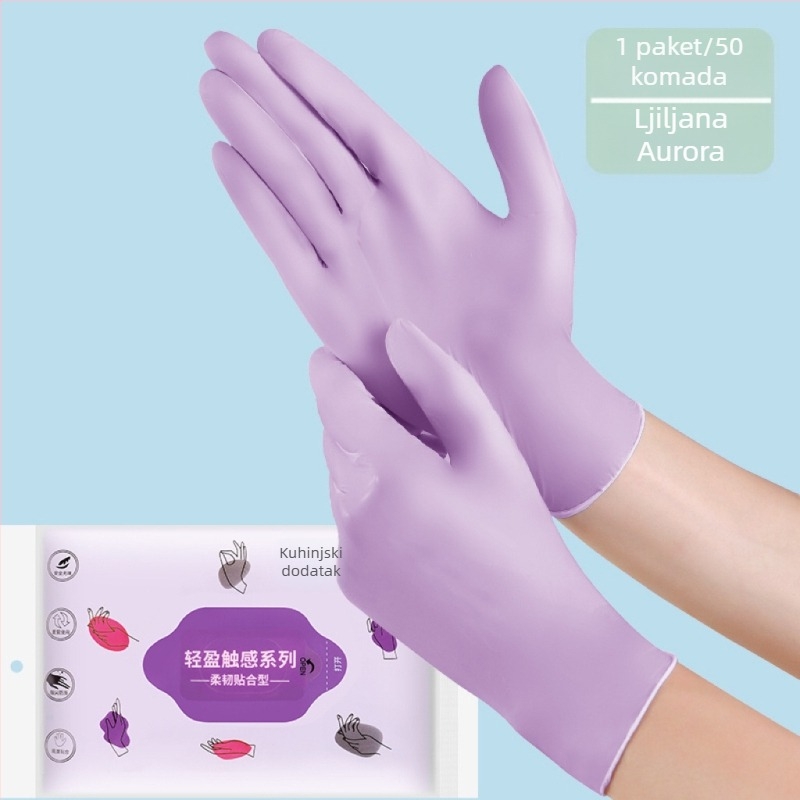 Nitril rukavice za jednokratnu upotrebu, debeli, vodootporni, 100 komada, 60 g