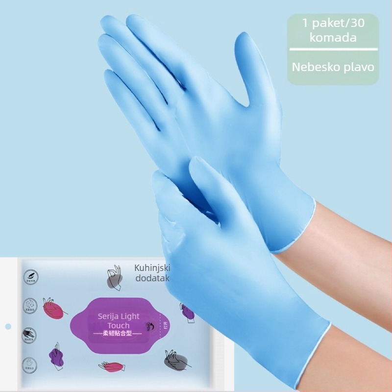 Nitril rukavice za jednokratnu upotrebu, debeli, vodootporni, 100 komada, 60 g