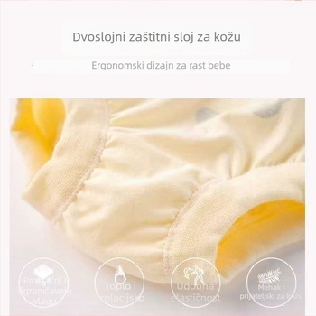 Dječje pamukaste donje rublje za djevojčice – 95% pamuk, bešavni dizajn, uzrast 3–8 godina