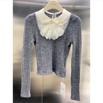 Cardigan stil pulover, mercerizirana pamuk, dugi rukavi, okrugli ovratnik, japansko-korejski ležerni stil