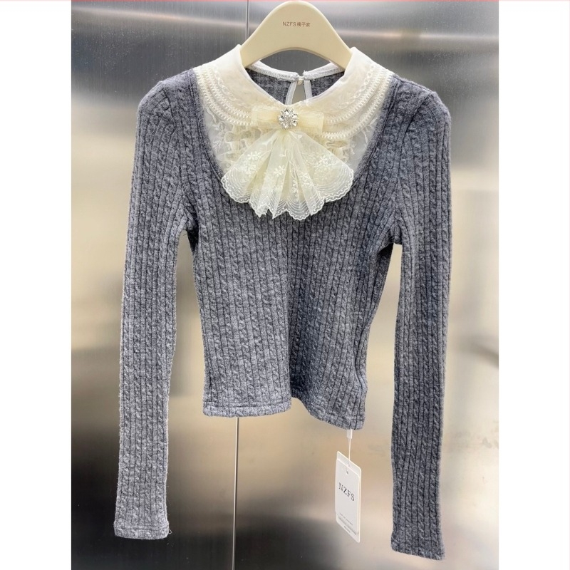 Cardigan stil pulover, mercerizirana pamuk, dugi rukavi, okrugli ovratnik, japansko-korejski ležerni stil
