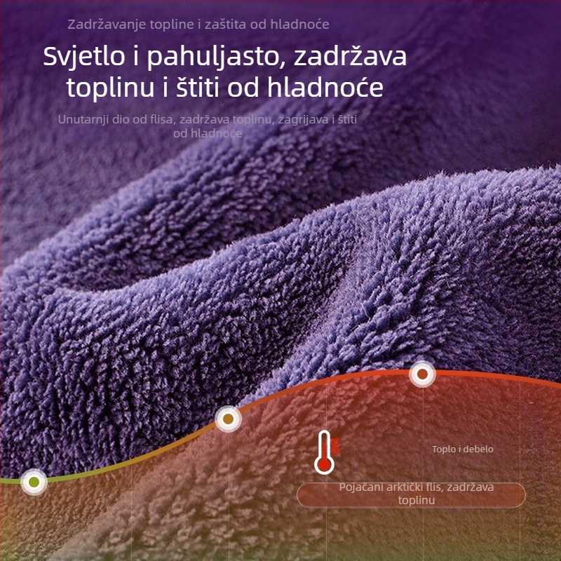 Zimska deka za invalidska kolica s koralnim flisom, 300–500 g, minimalistički stil