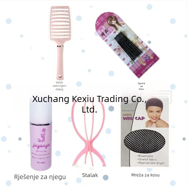 Kexiu Čipkasta Duga Ravna Perika, Prirodni Stil, Srednji Razdjel, Cijeli Set za Glavu, Vlas od Proteinskog Svile
