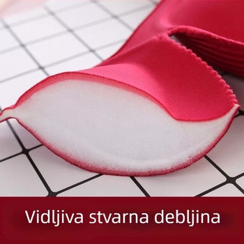 Bežični grudnjak, 3/4 košarice, 8 cm debela jastučić, skupljajući potpora, odvojive dvostruke naramenice, materijal: najlon