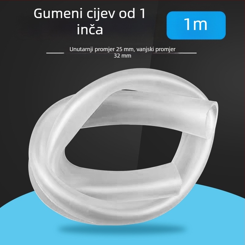 Johnson Aquarium Cijev od telećeg tetiva za izmjenu vode u akvariju, prozirni crijevo za potopnu pumpu i aeraciju, 1 kg