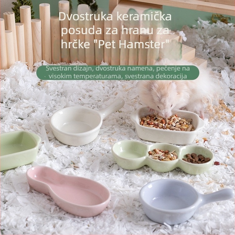 Keramička posuda za hranu za hamstere, porculan, brend Shuo ni, podrijetlo Čaozhou, Guangdong, šifra proizvoda Ph20250629