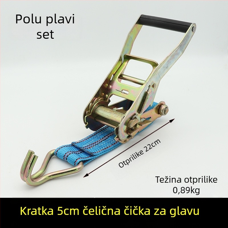 Vezivački remen za teret s kukom i napinjačem za kamione i kontejnere
