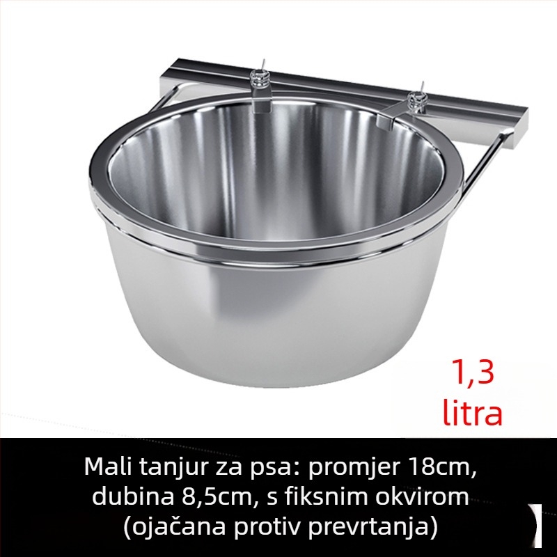 Viseća posuda za psa od nehrđajućeg čelika s anti-tip dizajnom i automatskim hranjenjem – Yichen