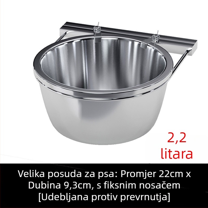 Viseća posuda za psa od nehrđajućeg čelika s anti-tip dizajnom i automatskim hranjenjem – Yichen