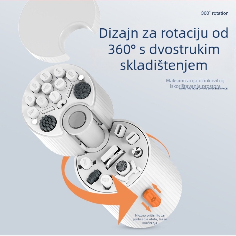 Set za čišćenje računala – četka za tipkovnicu, čistač zaslona mobitela, sve-u-jednom prenosni set; Model Qm33; Materijal ABS; Težina 260 g; OEM obrada