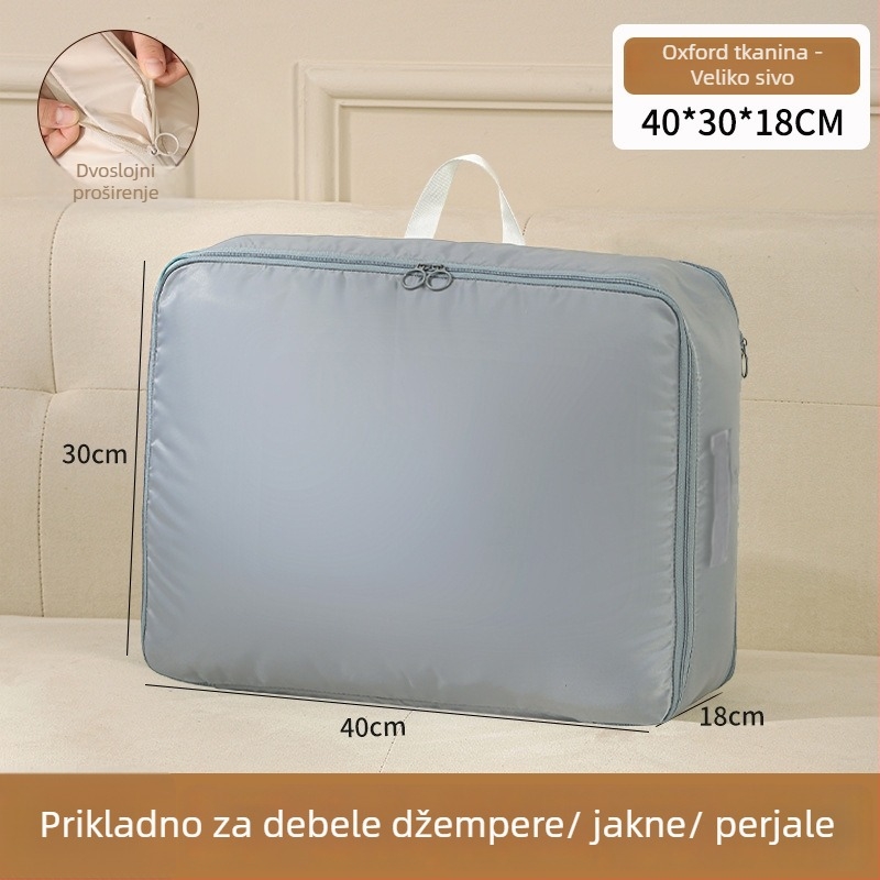 Kockasta torba za pohranu od twilla, model 1418, višestruka namjena, za putovanja i kućno skladištenje