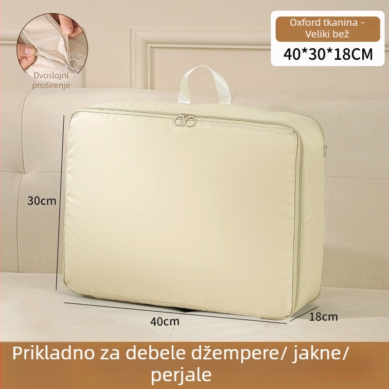 Kockasta torba za pohranu od twilla, model 1418, višestruka namjena, za putovanja i kućno skladištenje