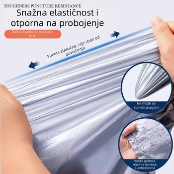 Kockasta PE vreća za preseljenje, veliki kapacitet, ojačan dizajn, višestruka upotreba za deke i odjeću