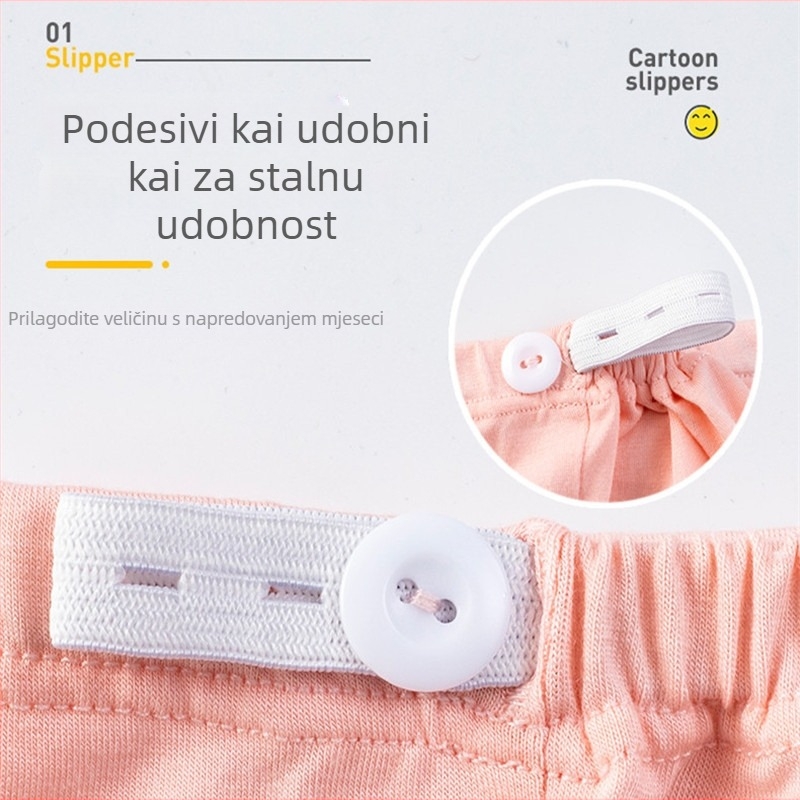 Trudničke gaćice s visokim pojasom, prozračni Modal materijal, podrška trbuha, Modalna podstava, za sve sezone