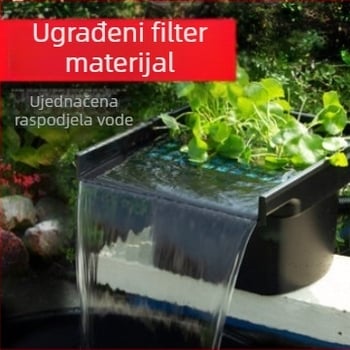 Izlaz fontane za ribnjak s vodopadom — programabilno upravljan; kombinirano raspršivanje; ABS plastika; težina 3 kg