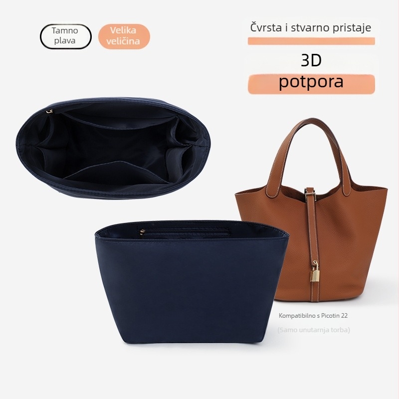 Unutarnja torba za organizaciju – kubni oblik, twill tkanina, spremište za šminku