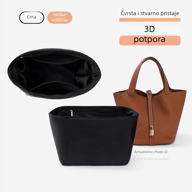 Unutarnja torba za organizaciju – kubni oblik, twill tkanina, spremište za šminku