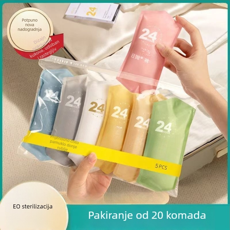 Jednokratne gaćice za žene, majčinske, nakon poroda, 100% pamuk, bez pranja, prijenosne za putovanja