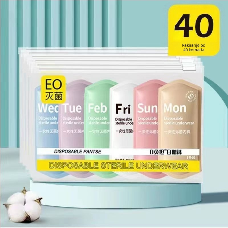 Jednokratne gaćice za žene, majčinske, nakon poroda, 100% pamuk, bez pranja, prijenosne za putovanja