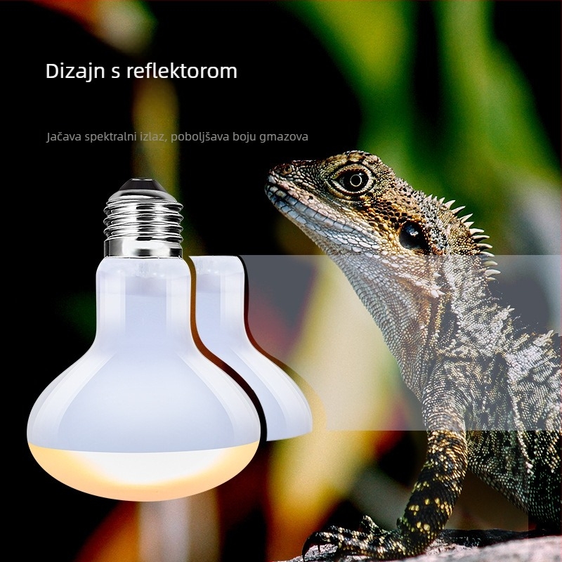 Reptizoo UVA grijaća lampa za gmizavce – staklena, 50W, 0,5 kg, UVA svjetlo