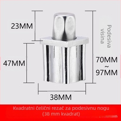 Podešive noge za namještaj i stolove – nehrđajući čelik, kuglične nogice, polu- i potpuno čelični modeli