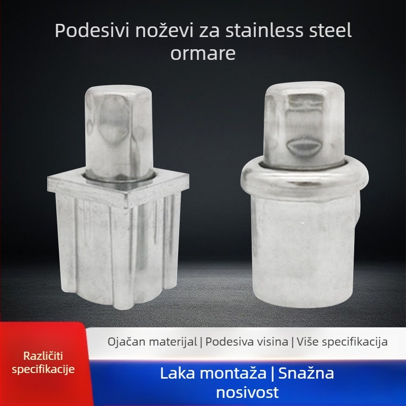 Podešive noge za namještaj i stolove – nehrđajući čelik, kuglične nogice, polu- i potpuno čelični modeli