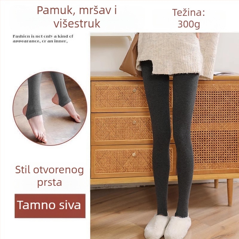 Trudničke bazne leggings – debele i tople, visoki pojas, dugi hlače, viskoza 80–90%
