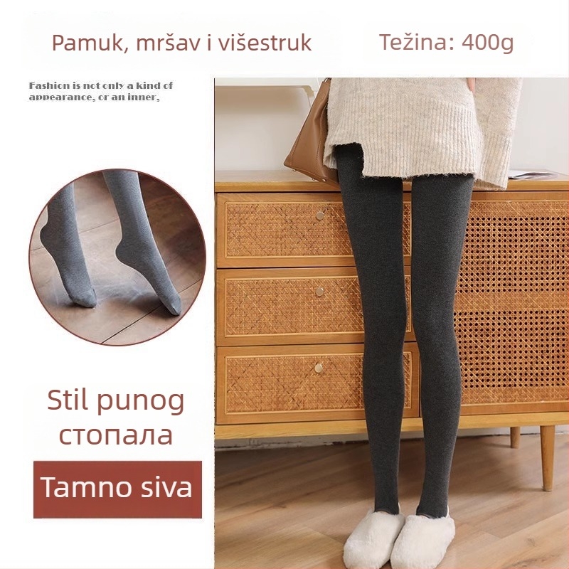 Trudničke bazne leggings – debele i tople, visoki pojas, dugi hlače, viskoza 80–90%