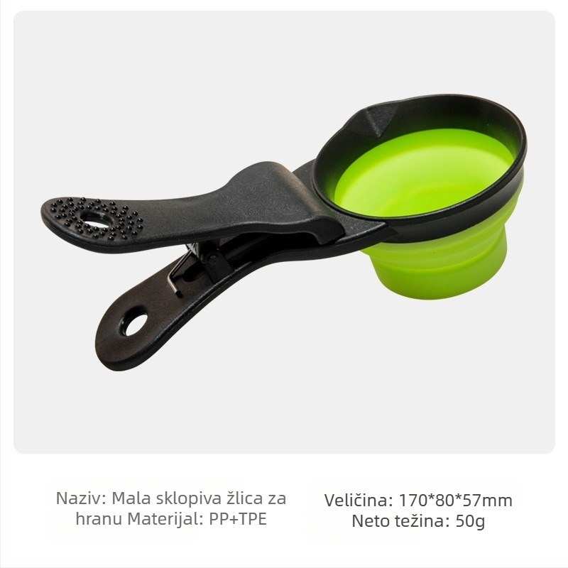 Sklopiva posuda za kućne ljubimce s dvostrukom funkcijom vode i hrane, prijenosna, materijal PP+TPE, marka TINGHAO, pakiranje 300 komada