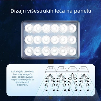 Klip LED svjetlo za akvarij — vodootporno, puni spektar WRGB, višekutni leće za vodene biljke