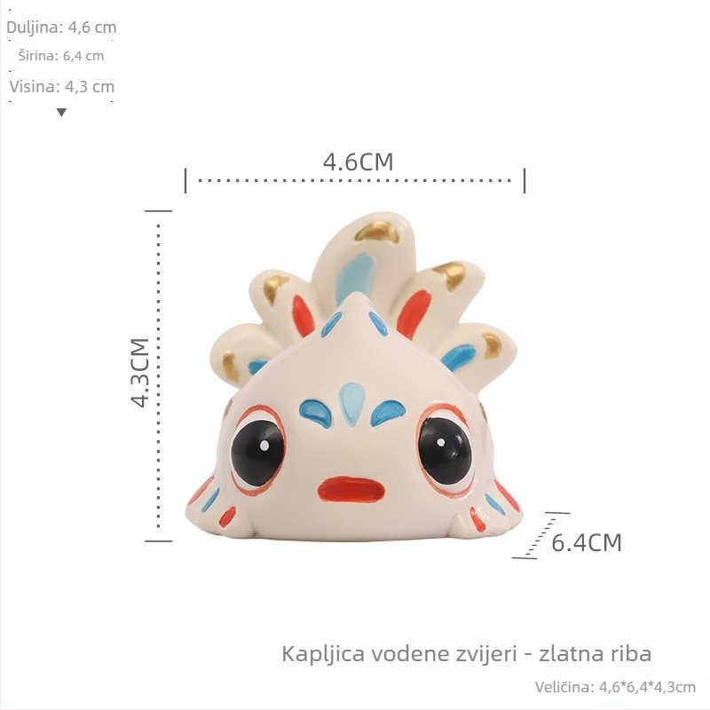 Stolni ukras od smole – kineskog stila, Roogo/if marka, kartonsko pakiranje