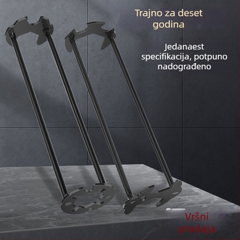 Višenamjenski ključ za sudoperu i slavinu, univerzalni alat za otpuštanje, instalaciju i demontažu u kupaonici, dvostruki osovinski ključ (Brend: 11 • Materijal: ugljična čelika • Kod proizvoda: Bs 01 • Stil: Dostupan luksuz)