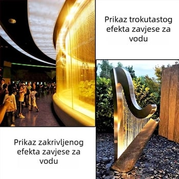 Duza za vodenu zavjesu - navojni kabel s ventilom, nehrđajući čelik, za fontane, Huankang