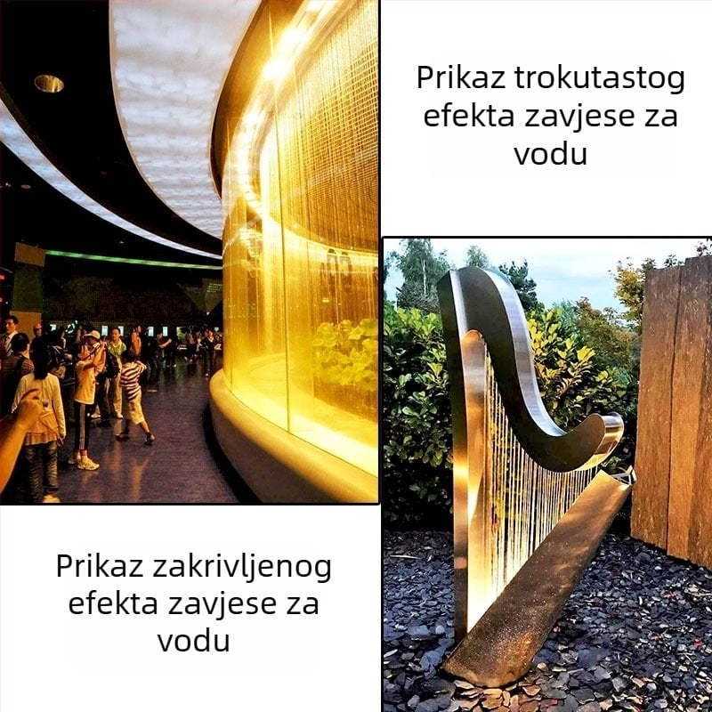 Duza za vodenu zavjesu - navojni kabel s ventilom, nehrđajući čelik, za fontane, Huankang