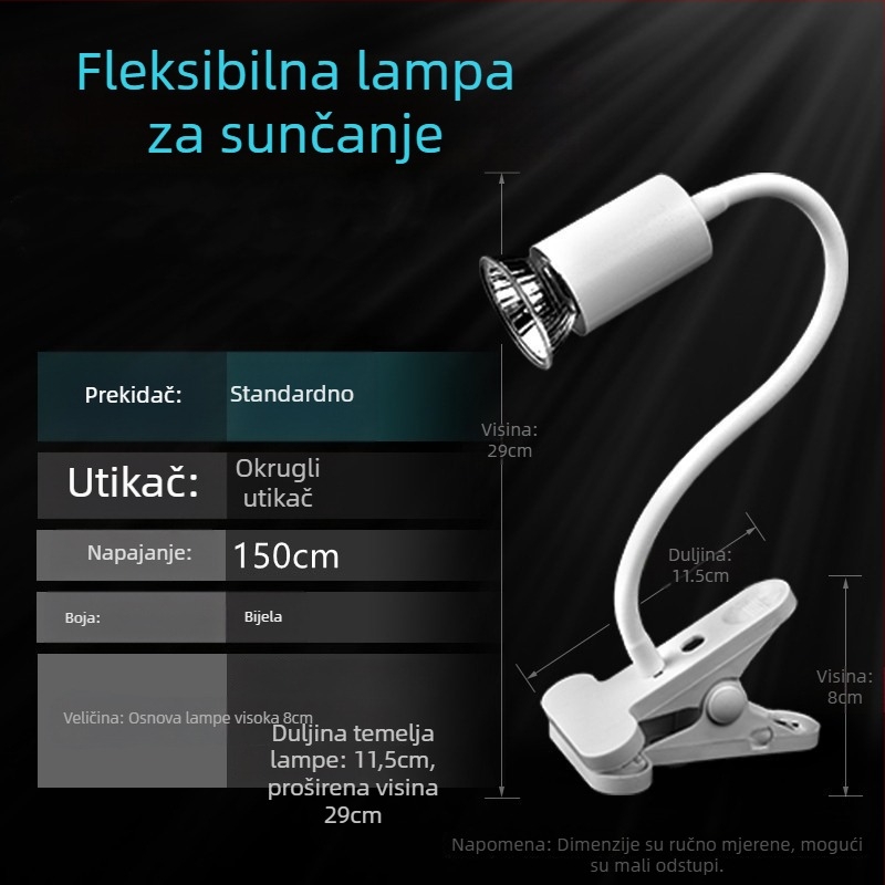 Lingling Lampa za Kornjače — Osvjetljenje s potpunim spektromom za penjačke kućne ljubimce, 1 kg